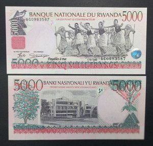 Руанда 5000 франков 1998 UNC