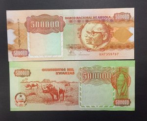 Ангола 500000 кванза 1991 UNC