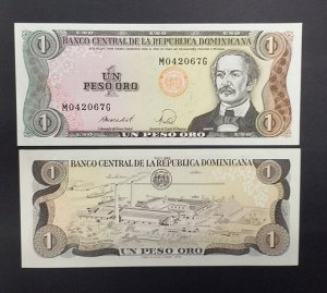 Доминикана 1 песо 1988 UNC