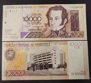 Венесуэлла 10000 боливар 2004 UNC