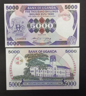 Уганда 5000 франков 1986 UNC