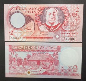 Тонга 2 паанги 1995 UNC