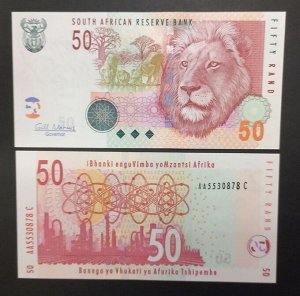 Юар 50 рандов 2005 UNC