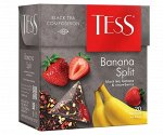Чай в пирамидках фруктовый Tess Banana Split, 20 шт