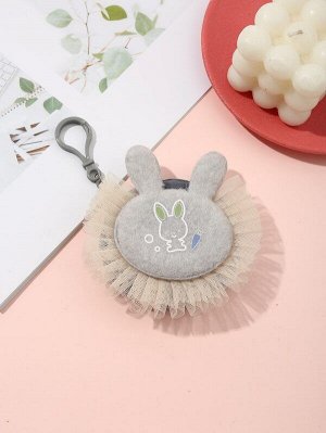 Кошелек для монет в форме кролика с оборкой