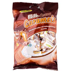 конфеты WOOGIE milk-cocoa caramels м/у 250 г 1 уп.х 20 шт.