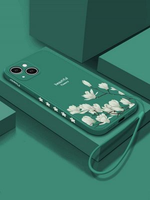 Чехол для телефона с цветочным рисунком со шнурком