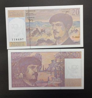 Франция 20 франкков 1997 UNC