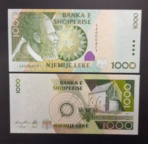 Албания 1000 лёке 2003 UNC