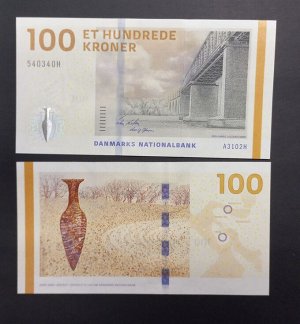 Дания 100 крон 2009 UNC