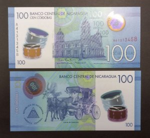 Никарагуа 100 кордоба 2015 UNC