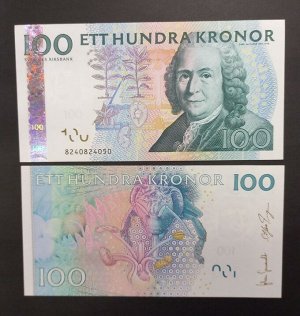 Швеция 100 крон 2011 UNC