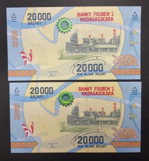 Мадагаскар 20000 арирари 2017 UNC