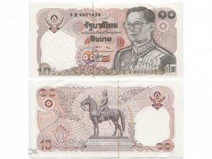 Тайланд 10 бат 1980 UNC