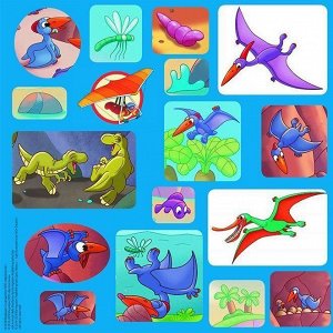 Ж-л Динозавры и мир Юрского периода №3 Летающие динозавры+ НАКЛЕЙКИ!