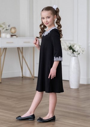 ALOLIKA Платье школьное Клара, цвет черный