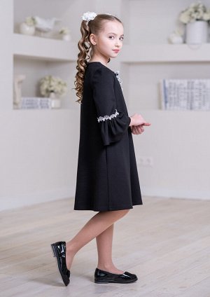 Платье школьное Вивиан, цвет черный