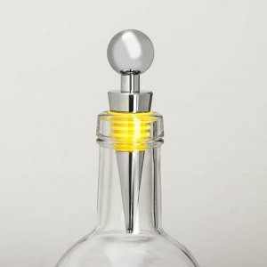 Пробка для бутылки Ice, 9 см, цвет жёлтый