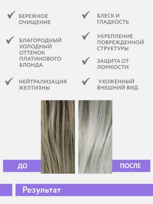 ARAVIA Professional Шампунь оттеночный для поддержания холодных оттенков осветленных волос Blond Pure Shampoo, 400 мл    НОВИНКА