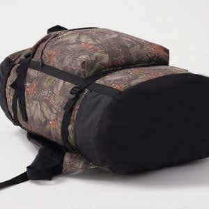 Рюкзак туристический, 50 л, отдел на шнурке, 3 наружных кармана, цвет хаки