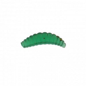 Приманка силиконовая Master Twist MAGGOT 1,4" цвет 057 (уп.7 шт), зеленый