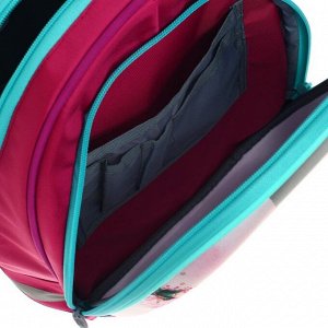 Рюкзак каркасный школьный Calligrata "Бабочки" + мешок для обуви, 39 х 28 х 18 см