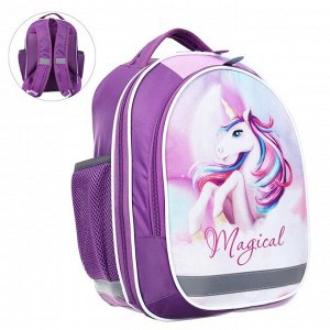 Рюкзак школьный Calligrata Magic unicorn, 37 х 27 х 16 см, эргономичная спинка