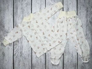 Кофточка с длинным рукавом Мишки