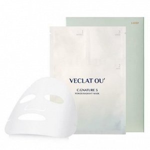 Veclat Ou' Трёхшаговый набор для сияния кожи C.Gnature 3 Power Radiant Mask, 1 шт*Ampoule 2мл, Serum 2мл, Mask 30мл.