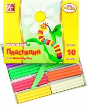 Пластилин 10 цв. Луч "Кроха" мягкий 150 гр. 12С 875-08 (5/20)