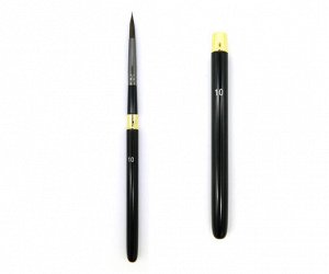 Кисть Белка  Микс №10 HP-4 круглая, складная, черная металлическая ручка (1/1/200)