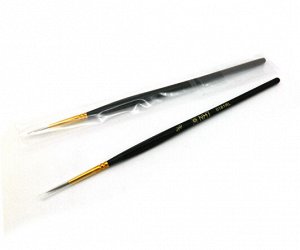 Кисть Синтетика  №5/0 CH-179 круглая длинная NHT трехгранная черная ручка, в ПВХ-пакете 0181RL (4/10/1000)