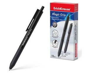 Ручка гелевая Er.Krause R-301 автом. Magic Grip 0.5мм черный 48200 (12/144)