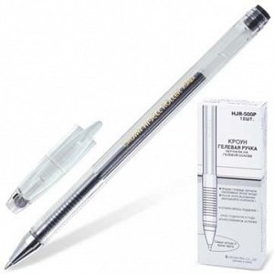 Ручка гелевая CROWN 0,5мм (черн.) HJR-500 (12/144)