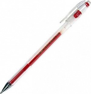 Ручка гелевая CROWN 0,5мм (красн.)  HJR-500  (12)