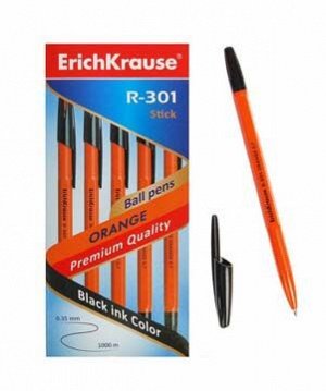 Ручка Er.Krause R-301 Orange Stick 0,7мм. черный 43195 (50/400)