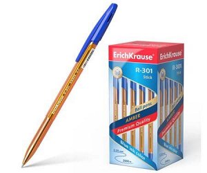 Ручка Er.Krause R-301 Amber Stick 0,7мм синий 31058 (50)