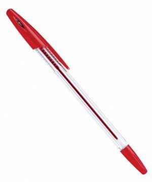 Ручка Er.Krause R-301 Classic Stick 1.0мм, прозрачный корпус красная 43186 (50)