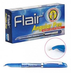 Ручка для левшей FLAIR "Angular" F-888 син. (12)