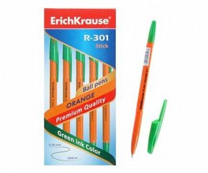 Ручка Er.Krause R-301 Orange Stick 0,7мм. зеленый 43197 (50/400)