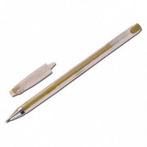 Ручка гелевая CROWN металлик (золотo) HJR-500 GSM (12)