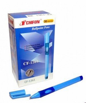 Ручка для правшей CC-198/BL-95 (син) 0.7мм, 3х-гр корпус с анатомич держателем, Chifon CF-1361 (12/60/2400)