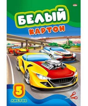 Картон белый  А4 5л. Проф-Пресс "ЭКСТРЕМАЛЬНЫЕ ГОНКИ" 05-7680 папка (10/30)