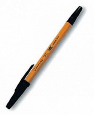 Ручка Корвина-51 желтый корпус (черн.) 40163/01G (50)