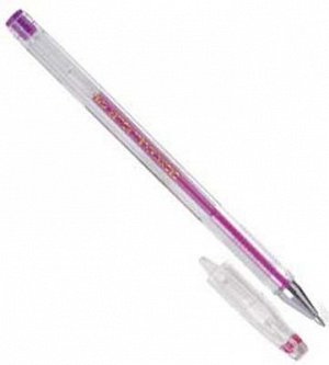 Ручка гелевая CROWN металлик (розов.) HJR-500GSM (12)