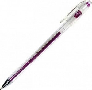 Ручка гелевая CROWN металлик (фиол.) HJR-500GSM (12)