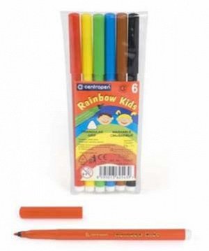 Фломастеры  6 цв. Centropen "Rainbow Kids" с трехгранным держателем 775500602 (2/50)