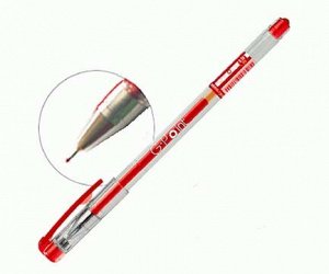 Ручка гелевая Er.Krause G-Point красная 0,38мм, игольчатый стержень 17629 (12/144)