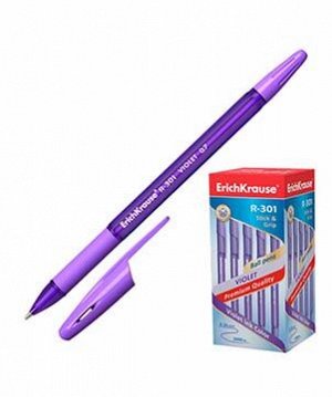 Ручка Er.Krause R-301 Violet Stick&Grip 0.7мм. фиолетовый 44592 (50/400)