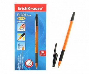 Ручка Er.Krause R-301 Orange Stick&Grip 0.7мм. черный 39533 (50/400)